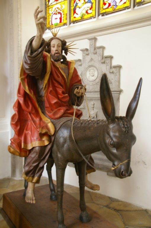 Jesus auf einem Esel