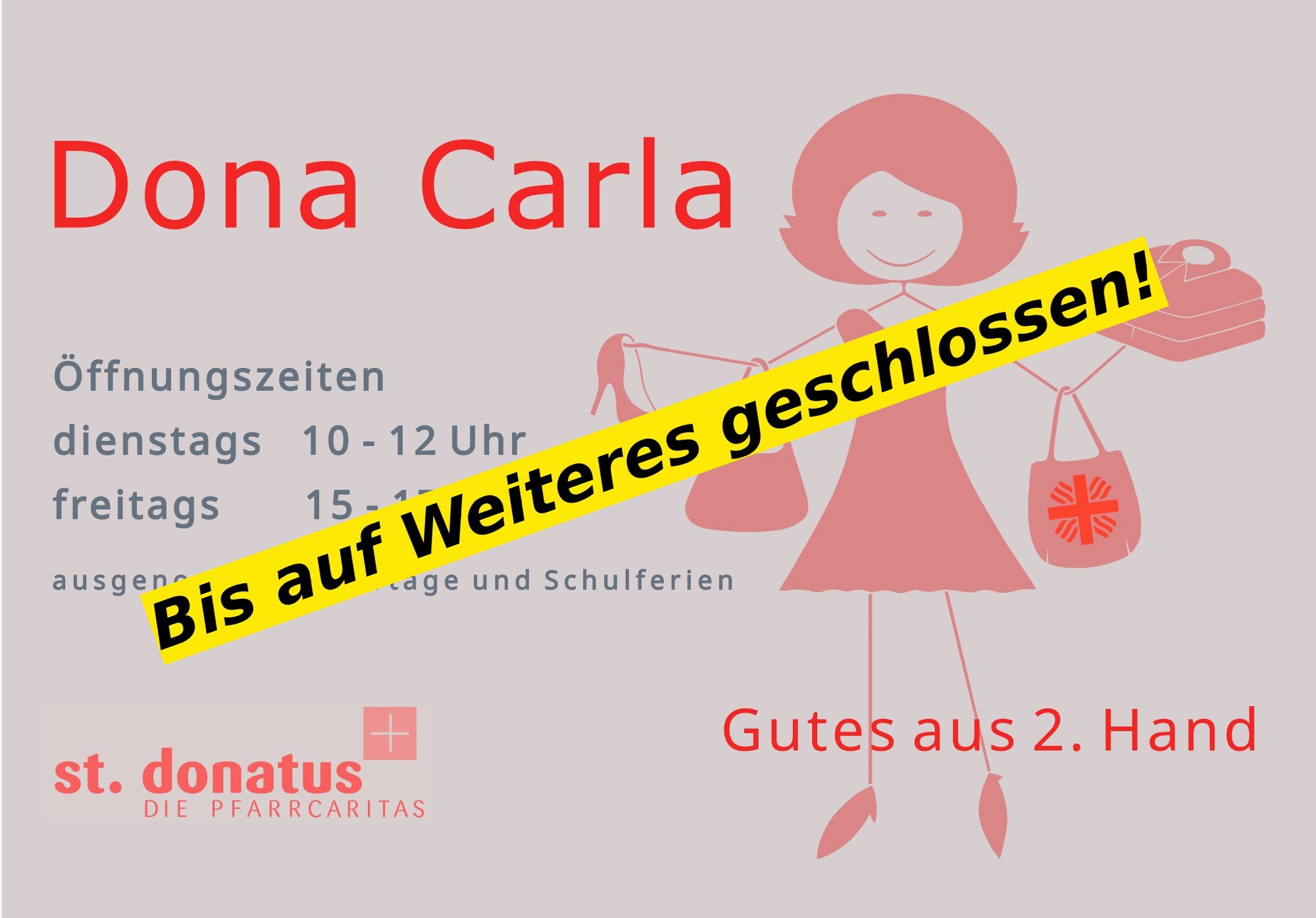 DonaCarla bis auf Weiteres geschlossen! (c) GDG Forst-Brand