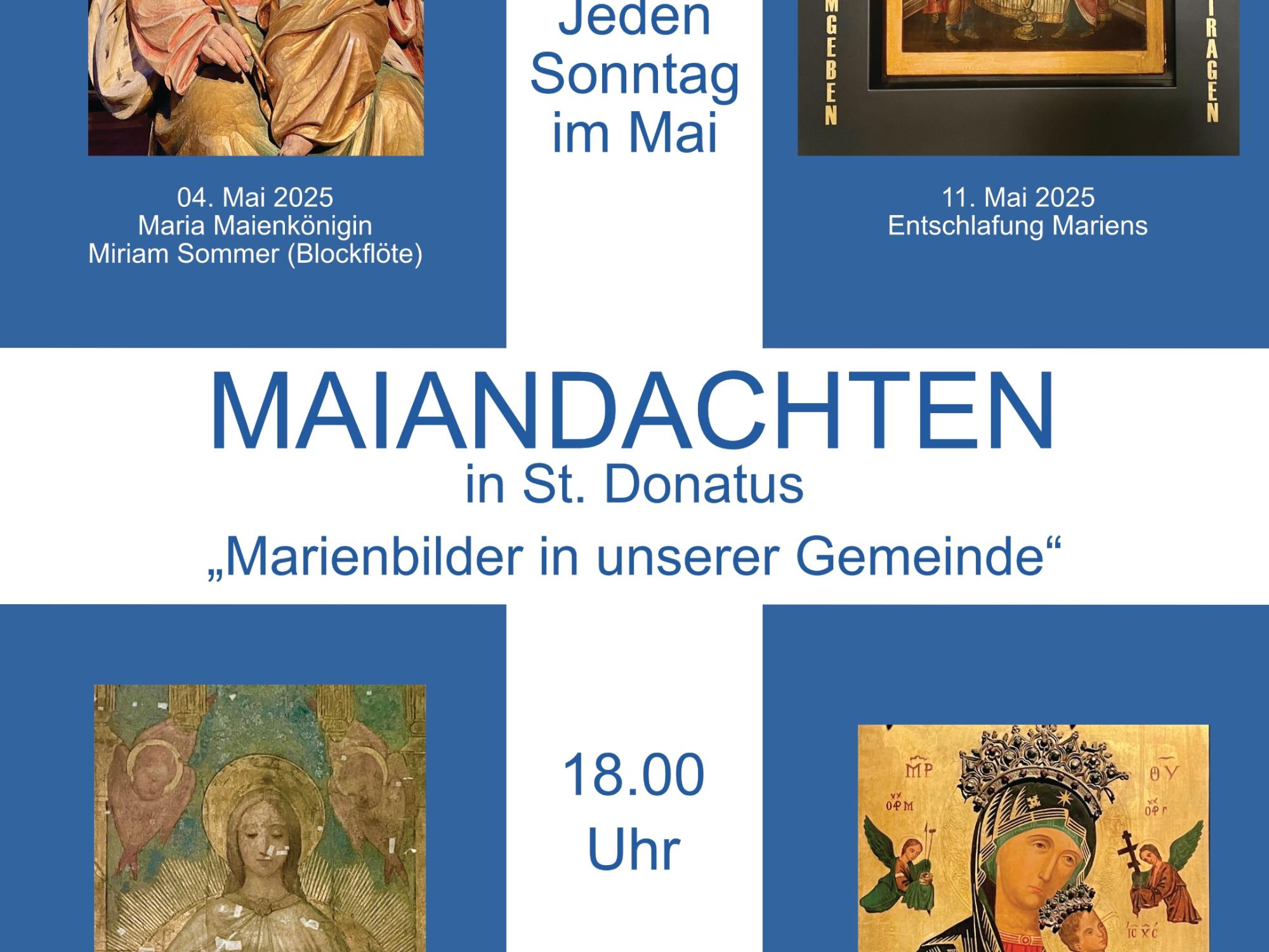 Maiandachten St. Dontaus 2025
