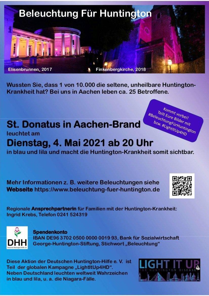 2021_BeleuchtungFürHuntington_Poster-A3_Aachen_final-1