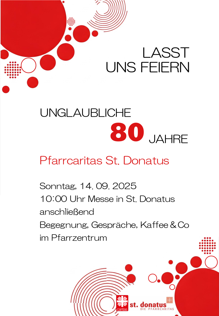 Jubiläum Pfarrcaritas (c) Pfarrcaritas St. Donatus