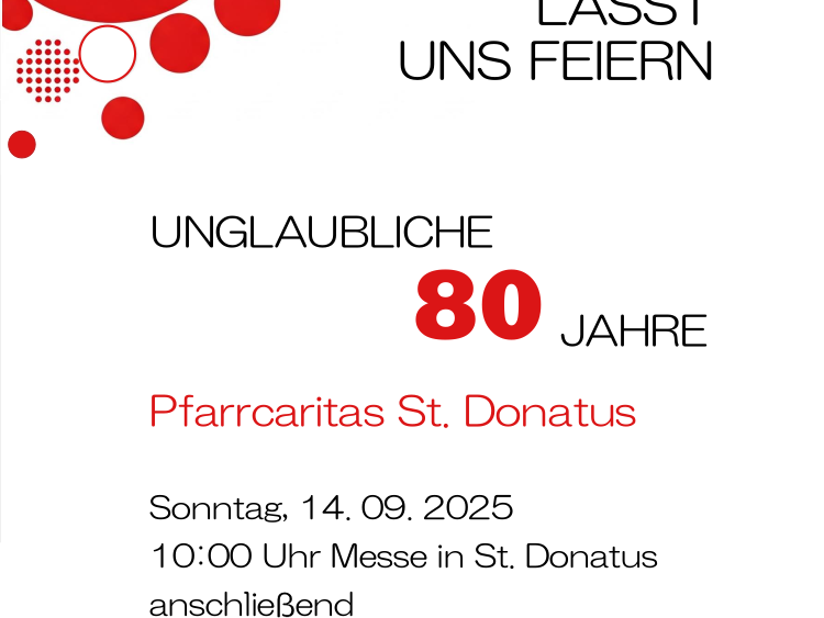 Jubiläum Pfarrcaritas