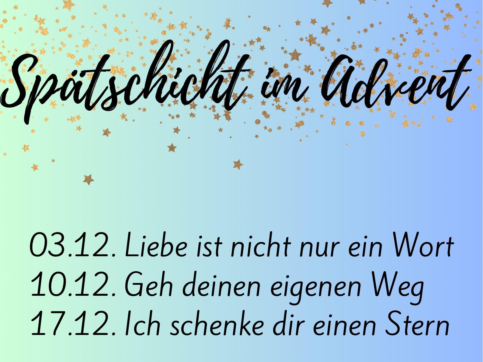 Spaetschicht im Advent