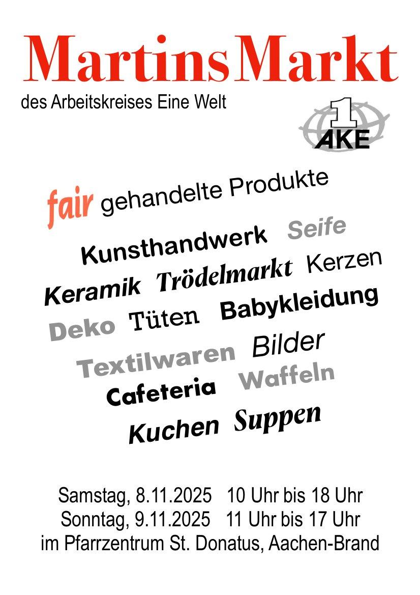 Plakat Martinsmarkt 2025 (c) AKE St. Donatus