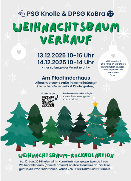 Weihnachtsbaumverkauf der Pfadfinder 2025