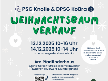 Weihnachtsbaumverkauf der Pfadfinder 2025