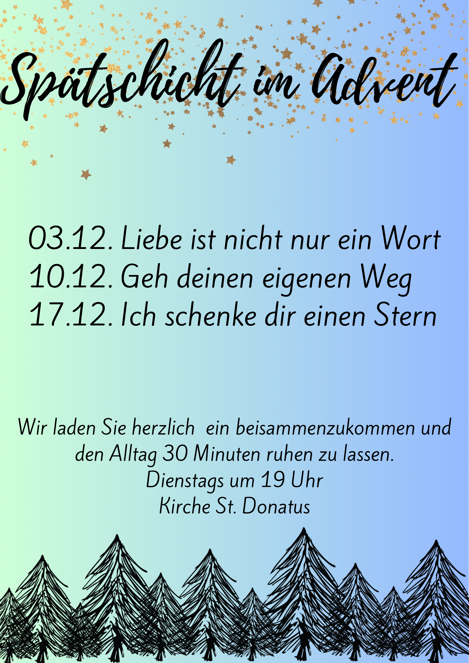 Spätschicht im Advent