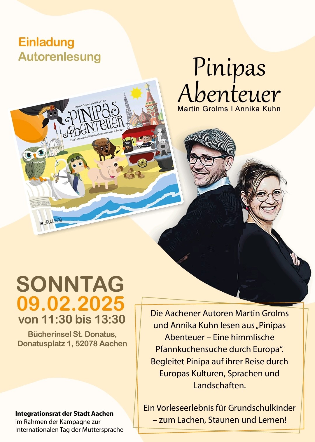 Autorenlesung Pinipas Abenteuer Bücherinsel (c) Bücherinsel St. Donatus