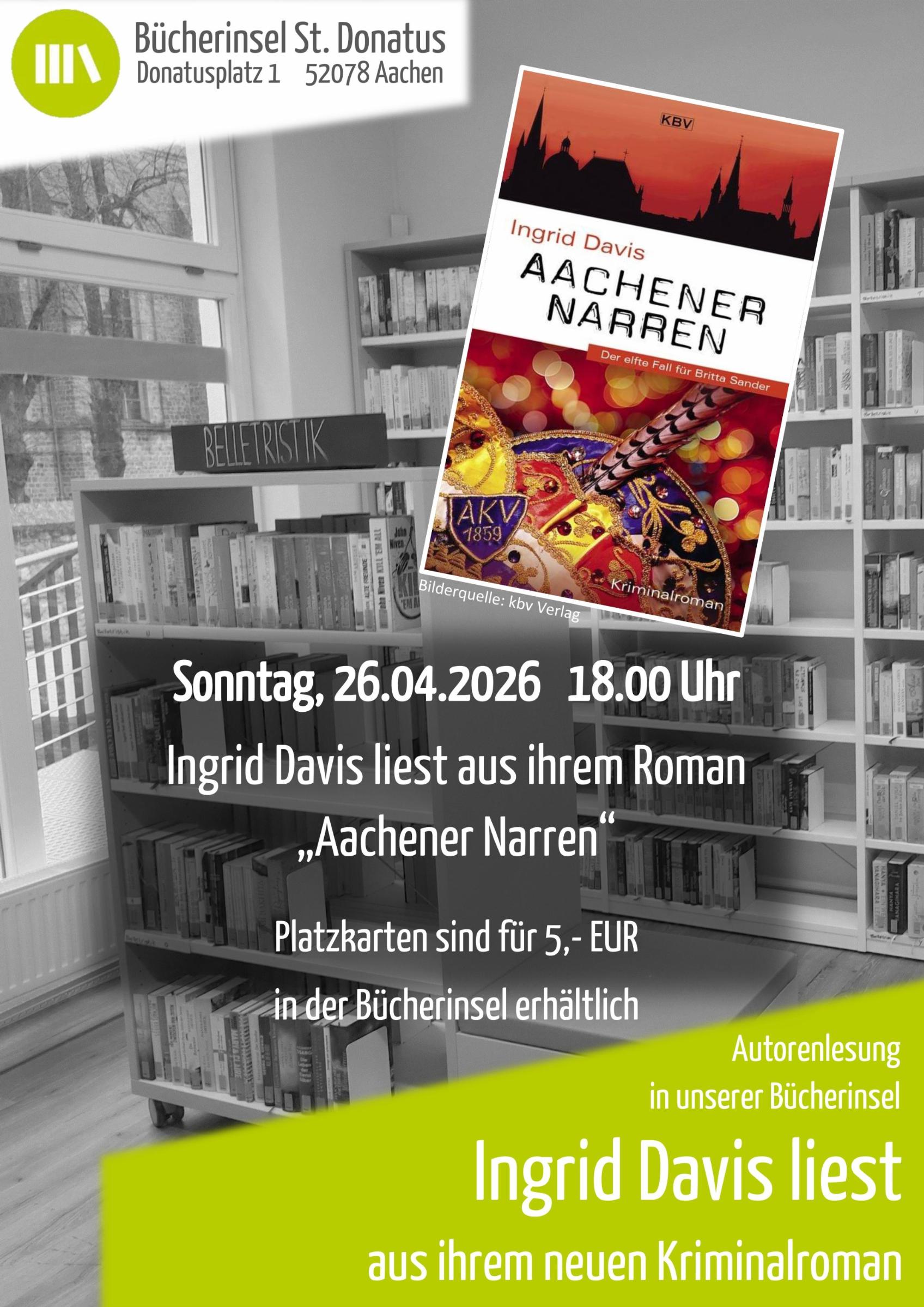Autorenlesung Davis (c) Bücherinsel St. Donatus