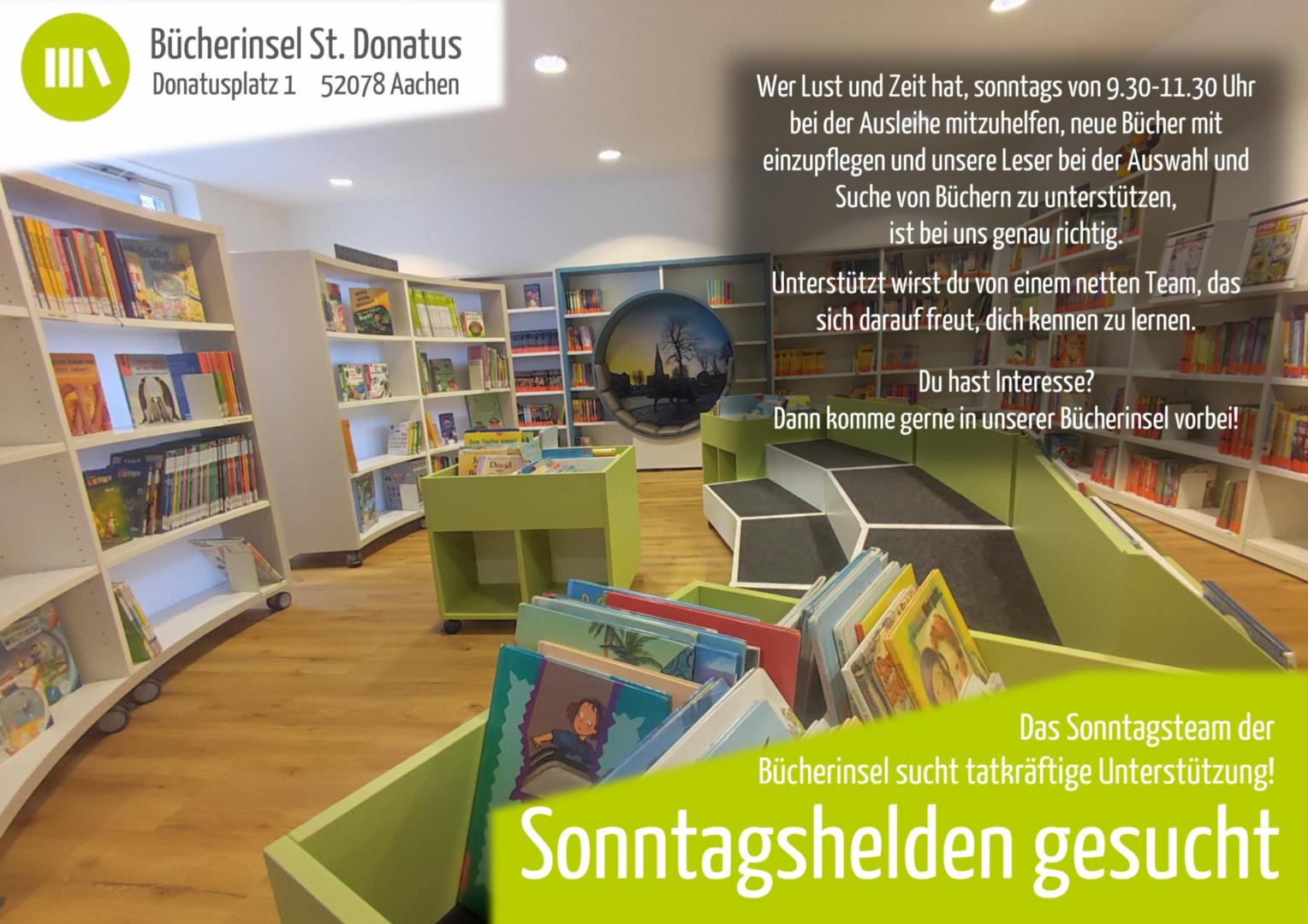 Bücherinsel Sonntagshelden (c) Bücherinsel St. Donatus