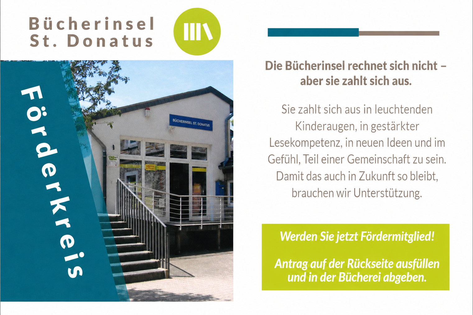 Förderkreis Bücherinsel St. Donatus (c) Bücherinsel St. Donatus