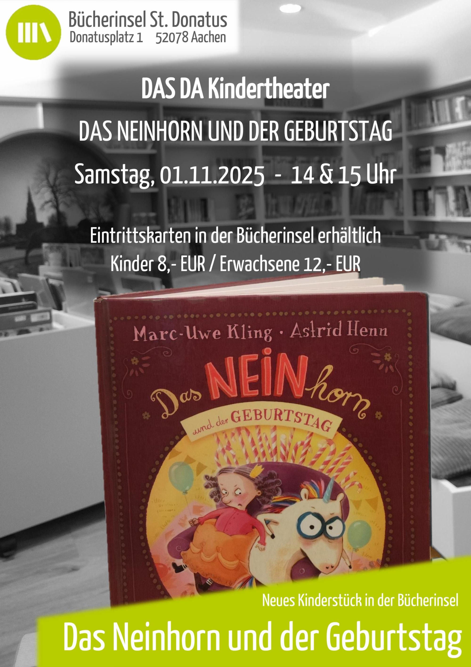 Plakat Das Da Theater Bücherinsel
