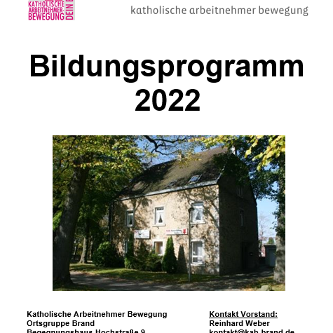 Bildungsprogramm 2022