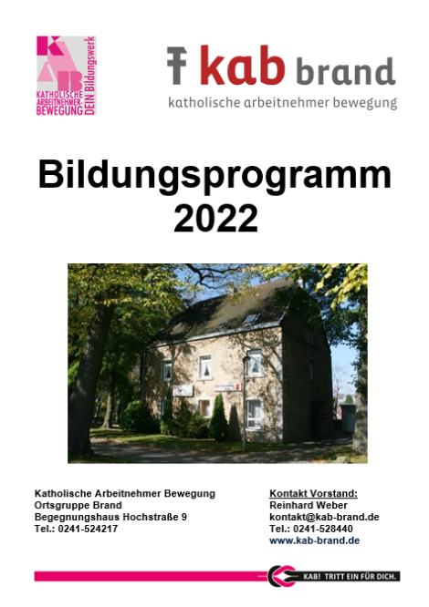 Bildungsprogramm 2022 (c) KAB