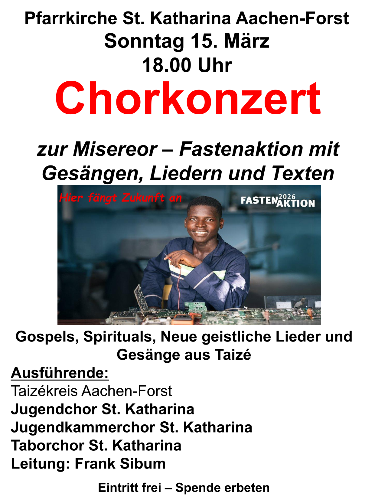 Konzert 15. März 2026 (c) Misereor / Frank Sibum