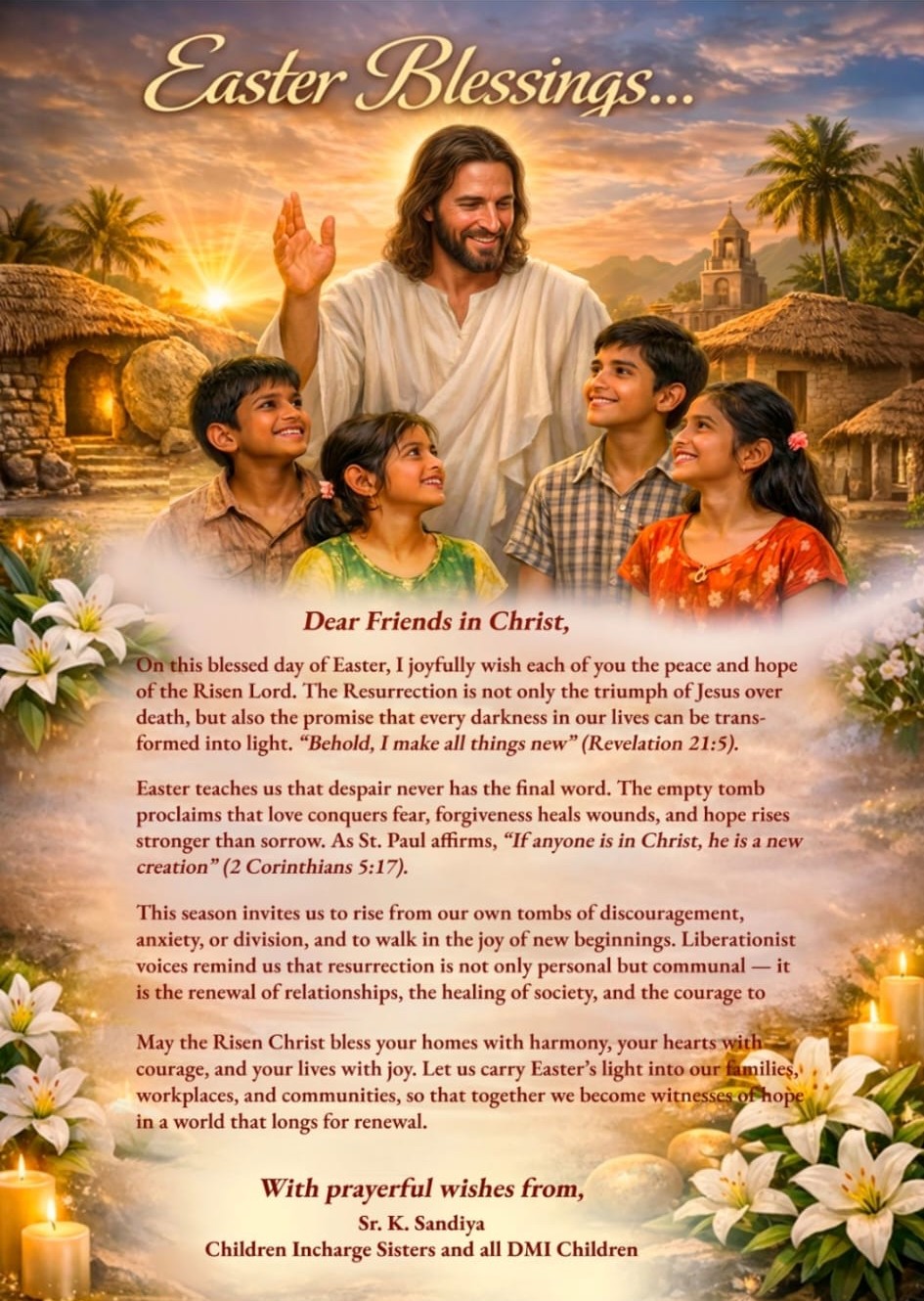 Ostergrüße aus Indien 2026 (c) DMI